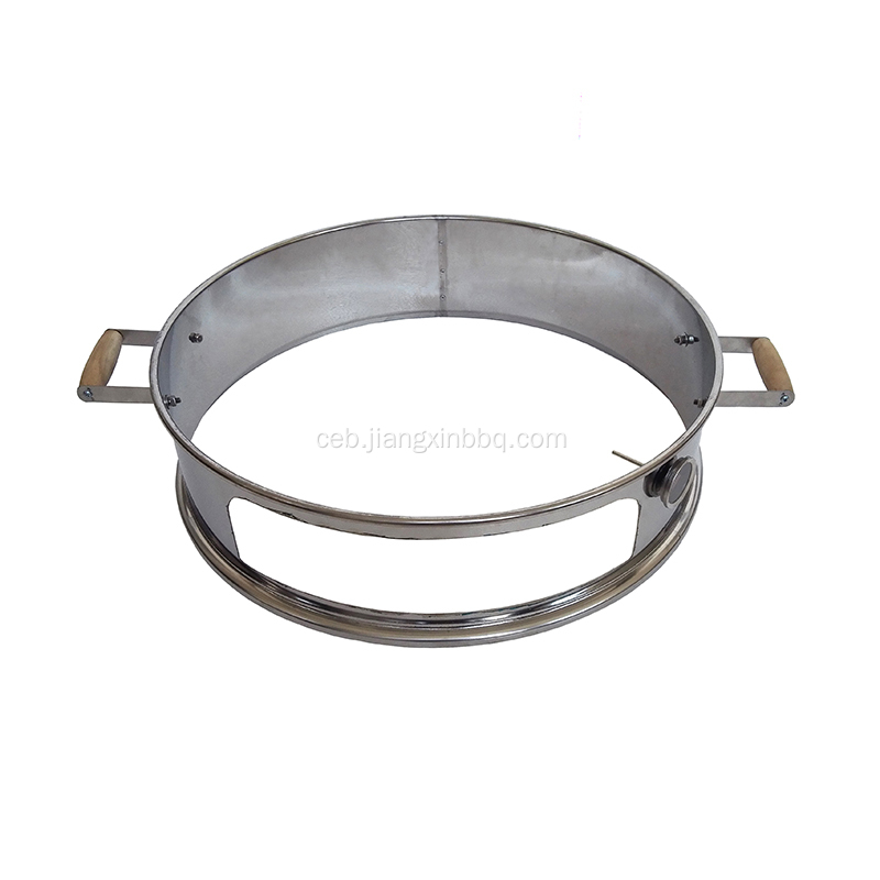 Stainless Steel Pizza Ring Para sa 22.5-pulgada nga Kettle Grills