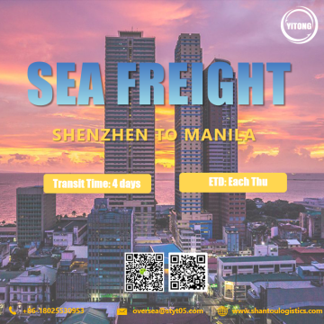 Ocean Sea Freight from Shenzhen to Manila