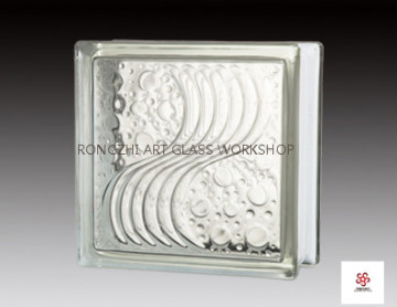 sea wave glass brick Art