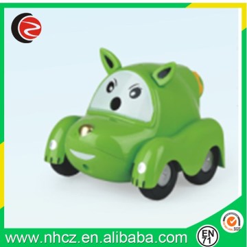 The design of green cartoon car sharpener