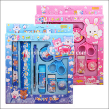Stationery prizes , cute cartoon student stationery set , kids gift