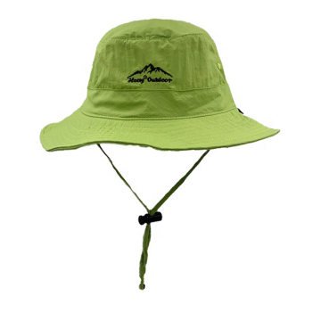 Emroidered polyester bucket hat