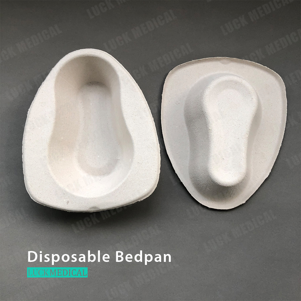 Disposable Pulp Bedpan Paper Model Bedpan