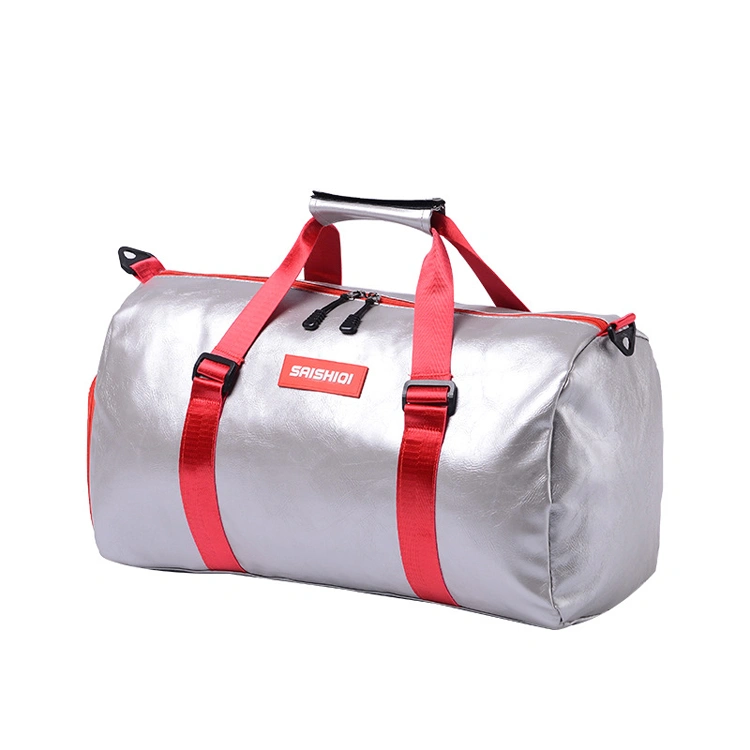 New Custom Men Luxury PU Leather Travel Duffl Bag Duffle Bag