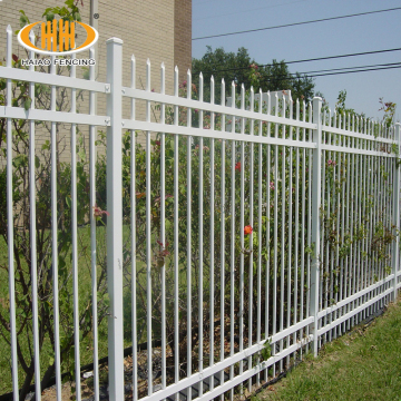 Ornamental decorative powder coated picket metal fence