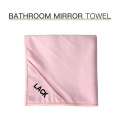 Convenient Hanging Bathroom Kitchen Mirror Glass Towel