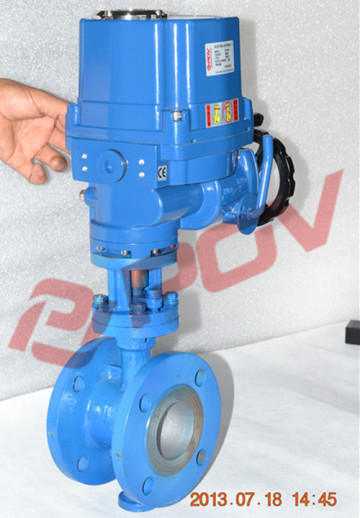 anti-explosion flange alloy steel butterfly valve ac220v