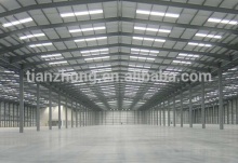 Prefabricated house meeting hall with durable light steel frame.