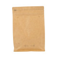 Naturliga Kraft Paper Compostable Packaging Väskor