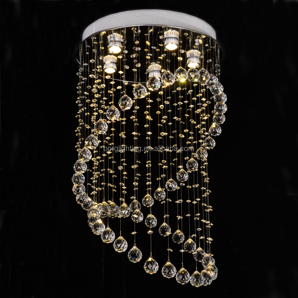 New Stylish Double Layer chandelier crystal beads chandelier led lights chandeliers pendent