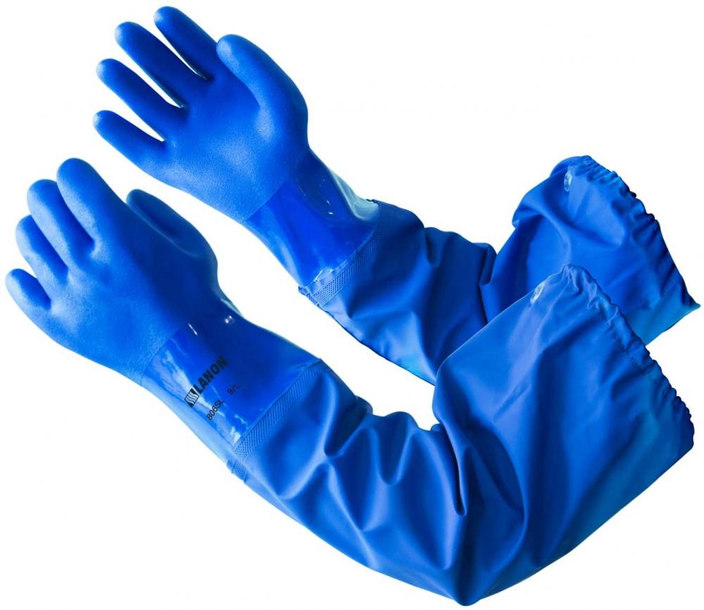 work gloves safety construction PVC gloves raincoat sleeve