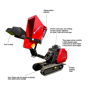 ΜΕΤΑΦΟΡΙΚΑ ΚΑΡΟΤΣΙΑ diesel mini dumper crawler transport truck price