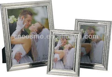 Carved Silver Plated Iron Picture Frame