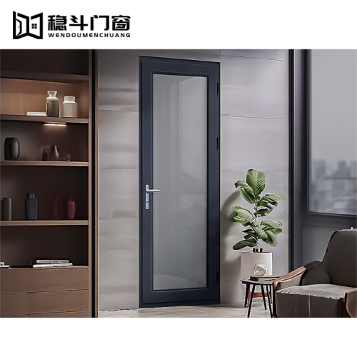 Modern Bathroom Casement Aluminium Interior Glass Doors