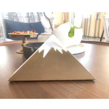 Creative golden volcanic paper towel holder