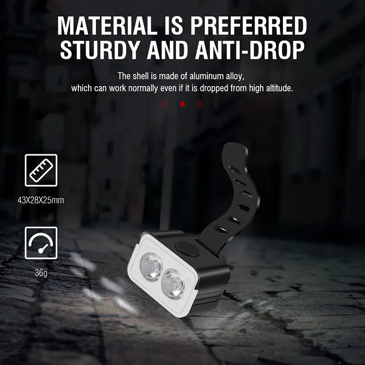 USB Rechargeable Waterproof LED Bike Light Set for Safe Night Riding