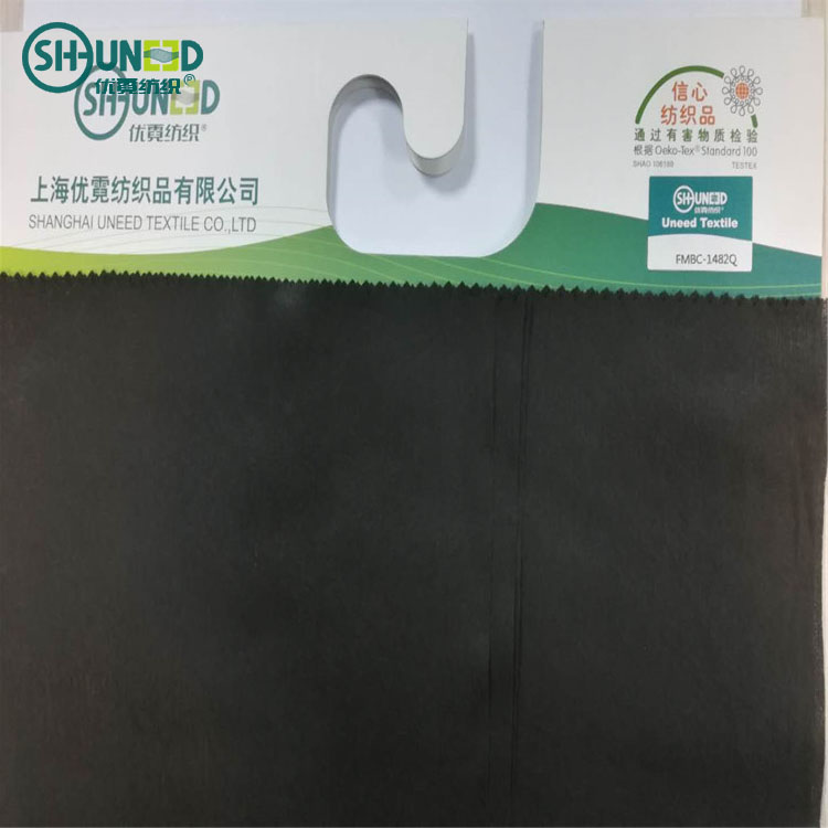 For Face Mask and Wet Wipes Biodegradable and Anti-uv Bamboo Carbon Material Spunlace Non Woven Fabric Spunlace Nonwoven 43/44"