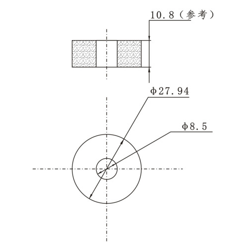 Bleifreier Piezo -Keramikring 200 kHz