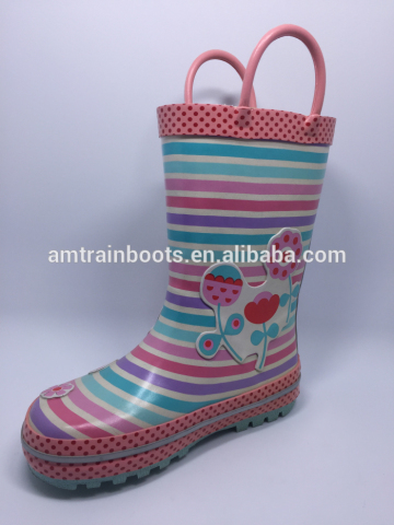 Child Waterproof fashion child rubber rain boot