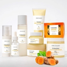 Private Label Organic Tumeric Soap and Skin Care Set for Black Skin (No Whitening, Citrus Tumeric)