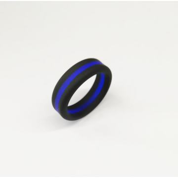 Custom 8mm Duotone Silicone Rings for Men Bands