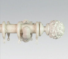 Fine Wood Carving Wood Curtain Rod