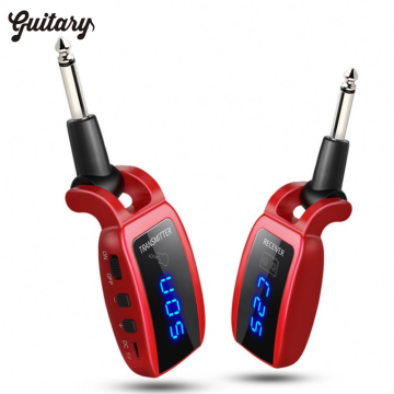 UHF Wireless Guitar System with Rechargeable Battery for Electric Bass Guitar
