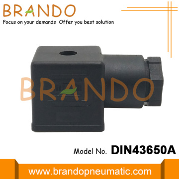 Black Din43650a Elektrik Solenoid Valf Konnektörü