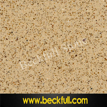 Yellow Artificial Quartz Slabs,PXQZ680 Crystal Yellow Quartz Stone Slabs