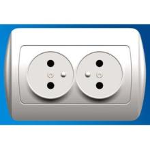 P Series 2 Gang French Type Socket