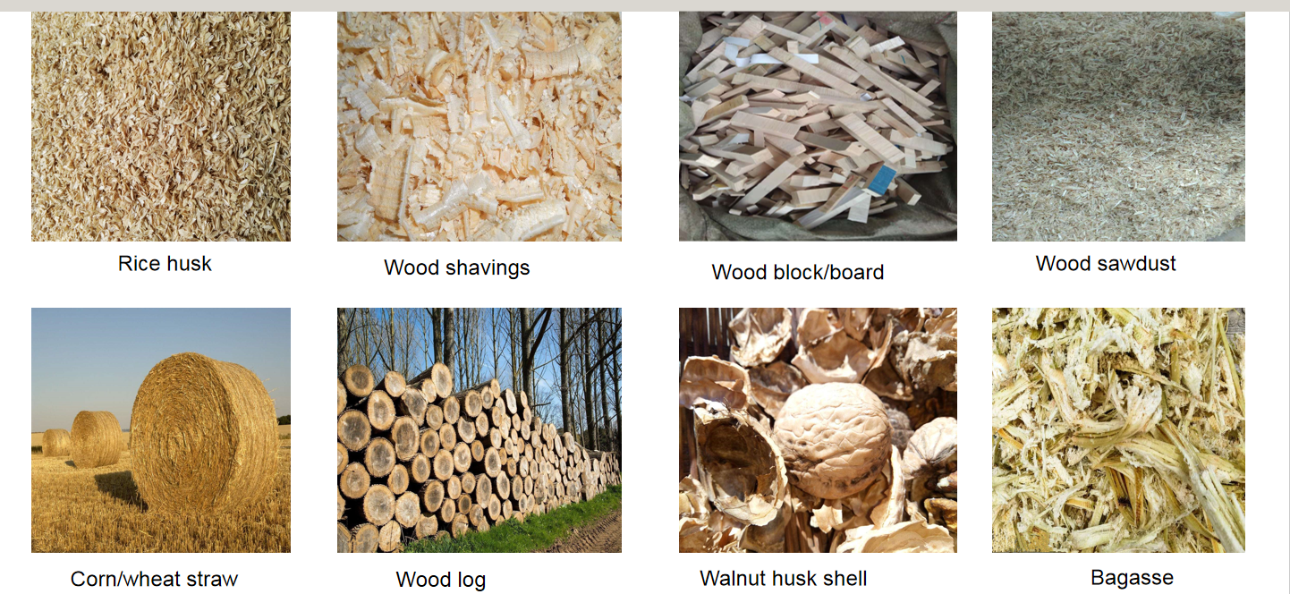 Raw material for wood pellet machine