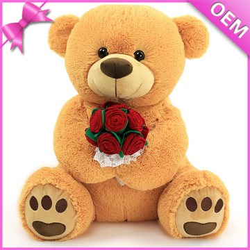 18" Sitting Size Soft Long Plush Stuffed Teddy Bear, Stuffed Plush Bear Teddy, Cheap Stuffed Bear Toys