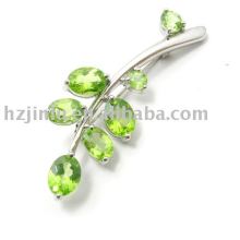 crystal brooch,Lady brooch,925 sterling silver brooch (X010008)