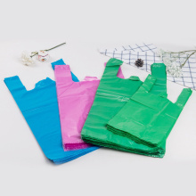 Sacola plástica de compras promocional recylable recylable personalizada para varejo no atacado