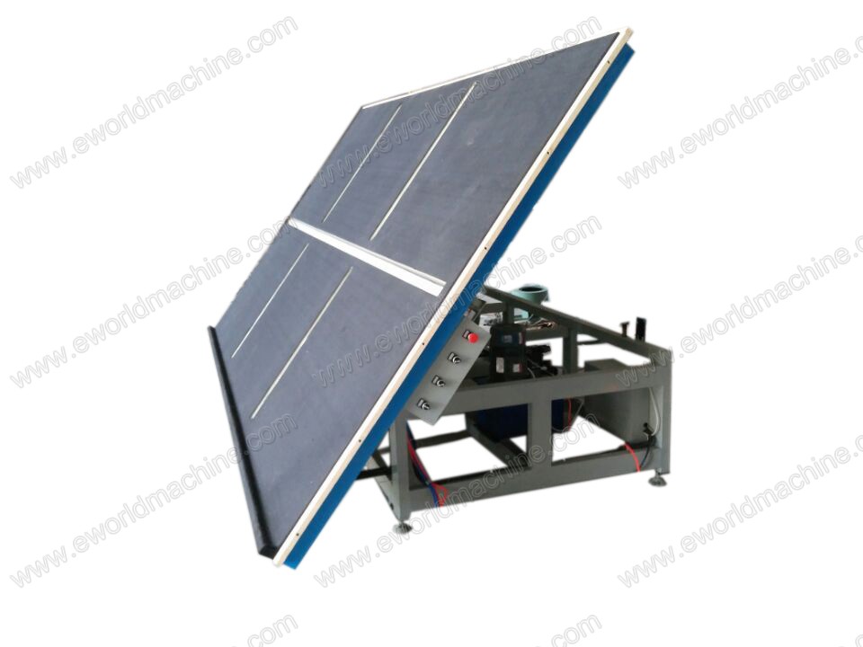 Air float glass breaking tilting table for cutting glass