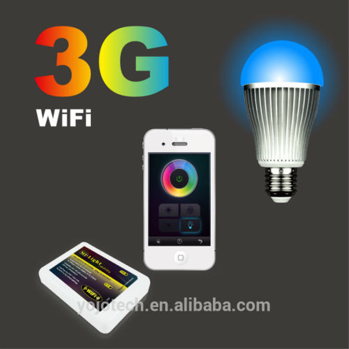 Full color 6W RGB & Warm White wifi led bulb