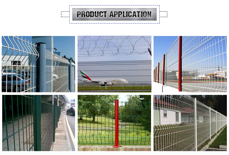 Wire Mesh Fence With Peach Posts
