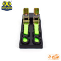 2PC Green 1 polegada Ratchet Tie Down