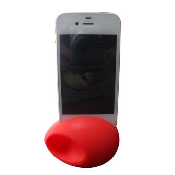 Novelty Egg Shaped Silicon Desk Cell Phone Holders For Desk And Loud Speaker
