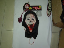 Halloween Fancy Dress Bleeding Mask Spooky Bleeding Scream Mask with Blood Pump (H36)