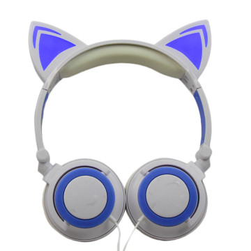 Auriculares portátiles de alta calidad con orejas de gato, hermosos