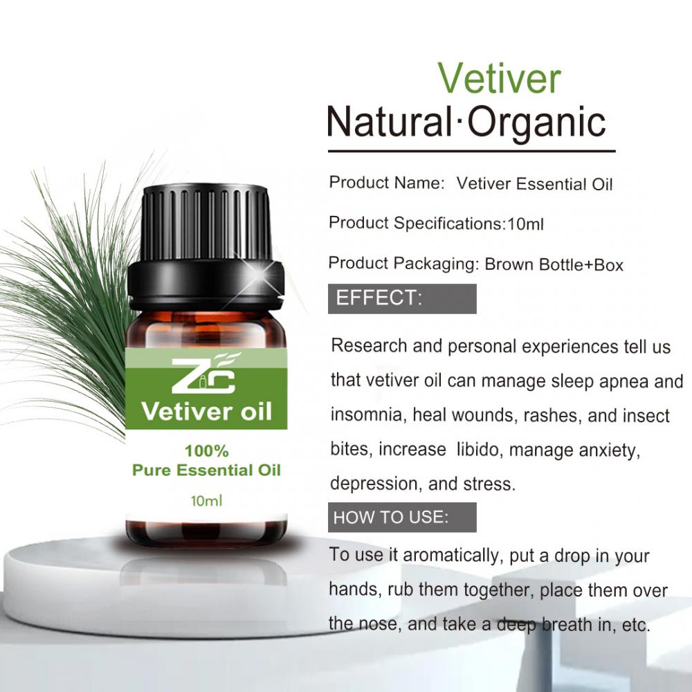 Pure Natural Vetiver Aromatherapy Oil for Diffuser