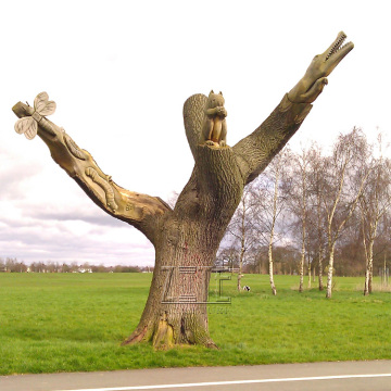 Garden outdoor decoration resin fiberglass tree sculpture