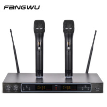 Professional Wireless Headset with Dual Channel Microphones for Karaoke and Church Use