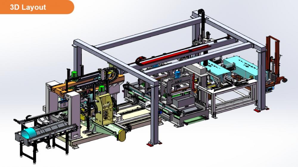 7480 3d Laser Welding Automatic Production Line