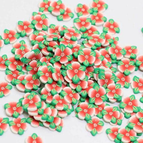 Bande dessinée petite fleur polymère argile tranches boue argile Slime remplissage pour Nail Art bricolage décor téléphone coque accessoires