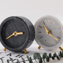 Factory Direct High-Quality Desk & Table Clocks: Stylish Marble Alarm Clocks for Home Decor