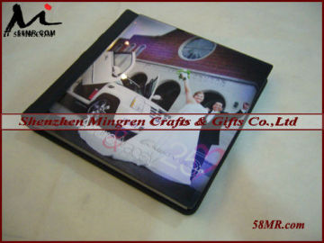 Metallic photo paper flush mount album,PU leather Flush Mount Albums