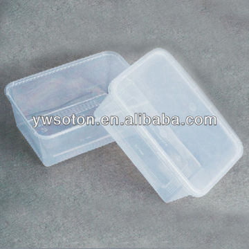 PP rectangle plastic disposable lunch boxes