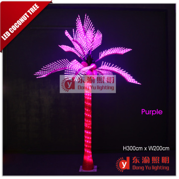 Event lighting outdoor 3M LED coconut artificial trees with lights
